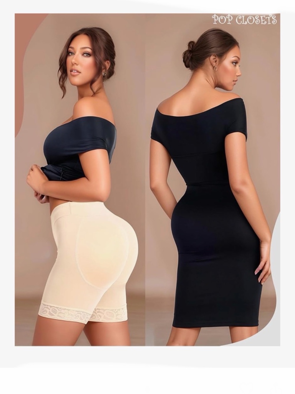 POP CLOSETS Women👩🏻Butt Lifter Padded Lace Shapewear Sz 4X - Picture 3 of 6